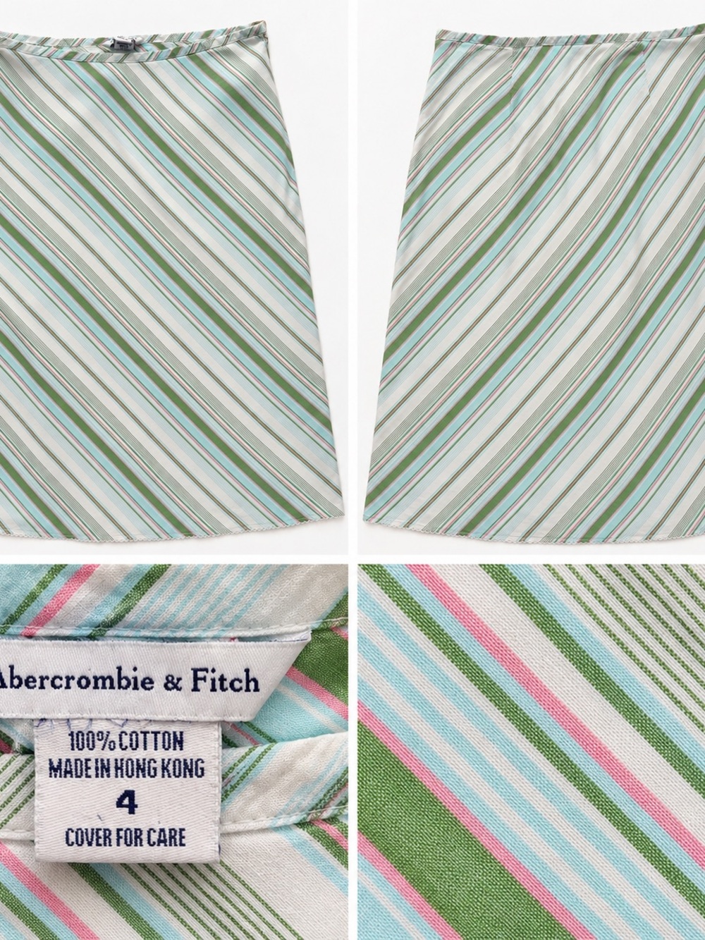 Vintage Abercrombie & Fitch Striped A-Line Skirt – Size 4
